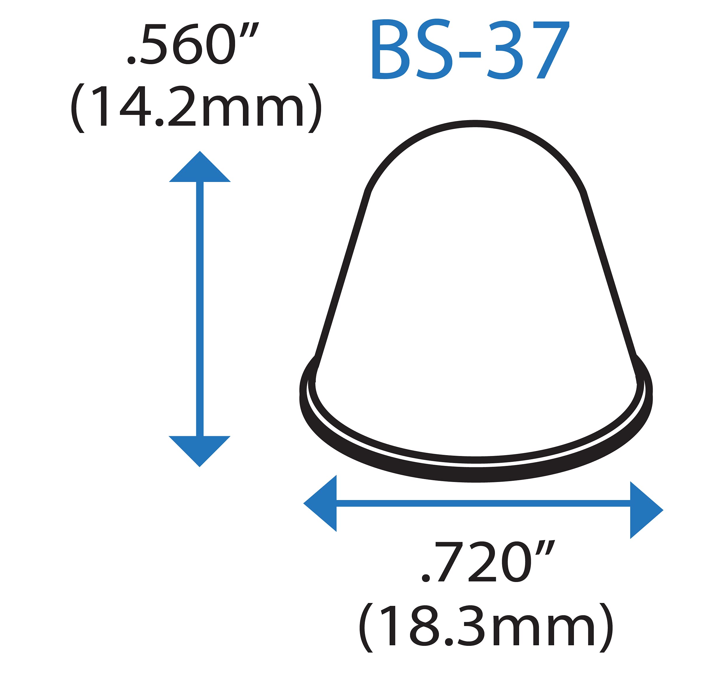 Samoprzylepne gumowe nóżki zderzaka 18,3 mm x 0,56 cala (14,2 mm) - opakowanie 25 - przezroczyste