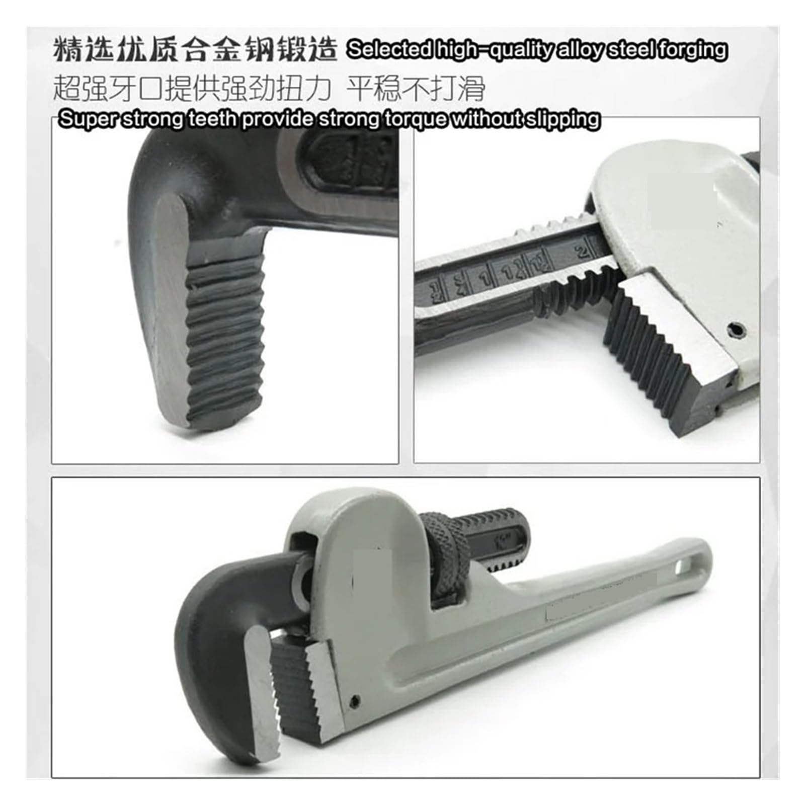 Llave inglesa, llave inglesa pequeña para tubos, Llave for tubos, herramientas, llave for de aleación aluminio, alicates for, for agua grado industrial for uso doméstico(Fo-7002)