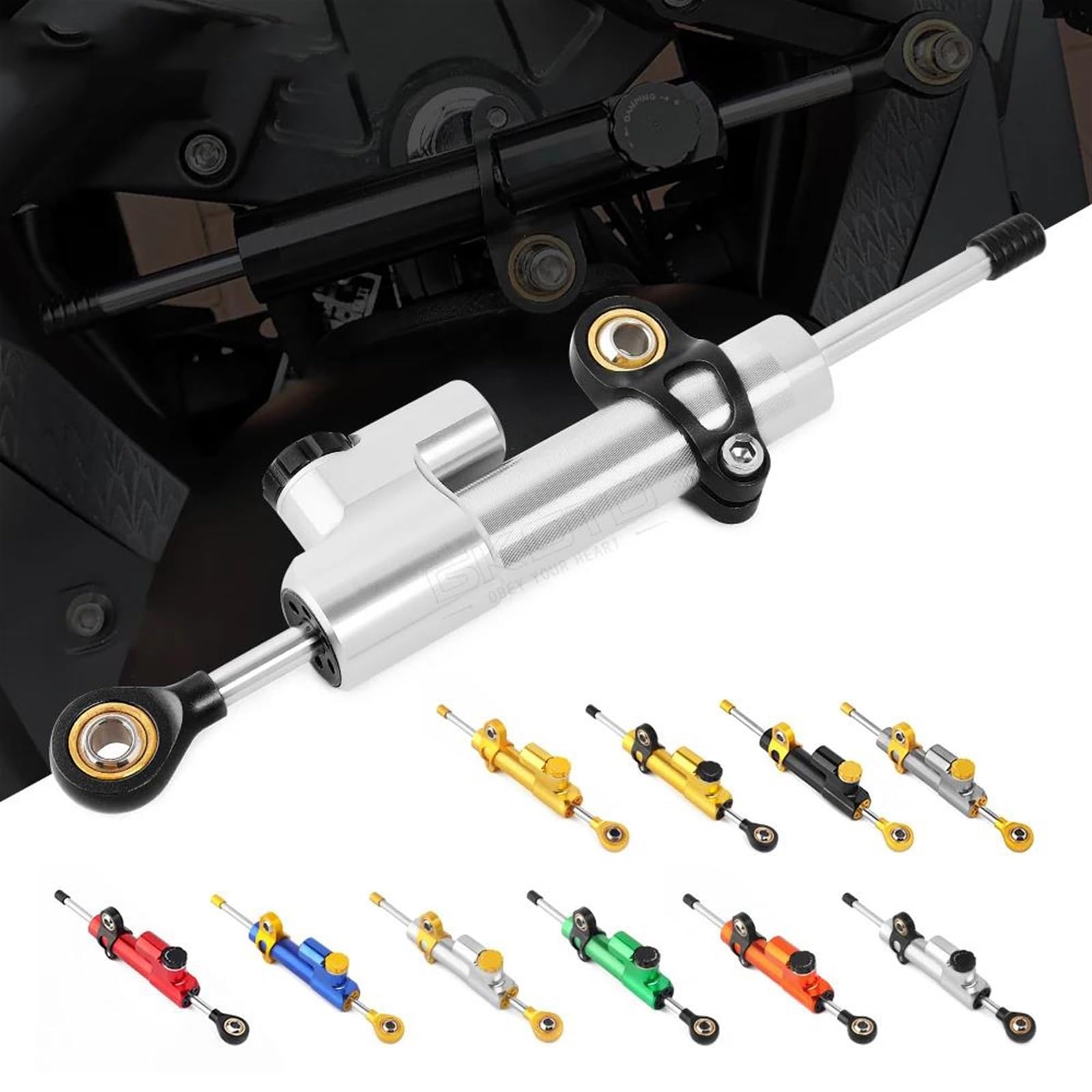 Amortisseur De Direction Universel en Aluminium pour Moto, Stabilisateur pour Yamaha