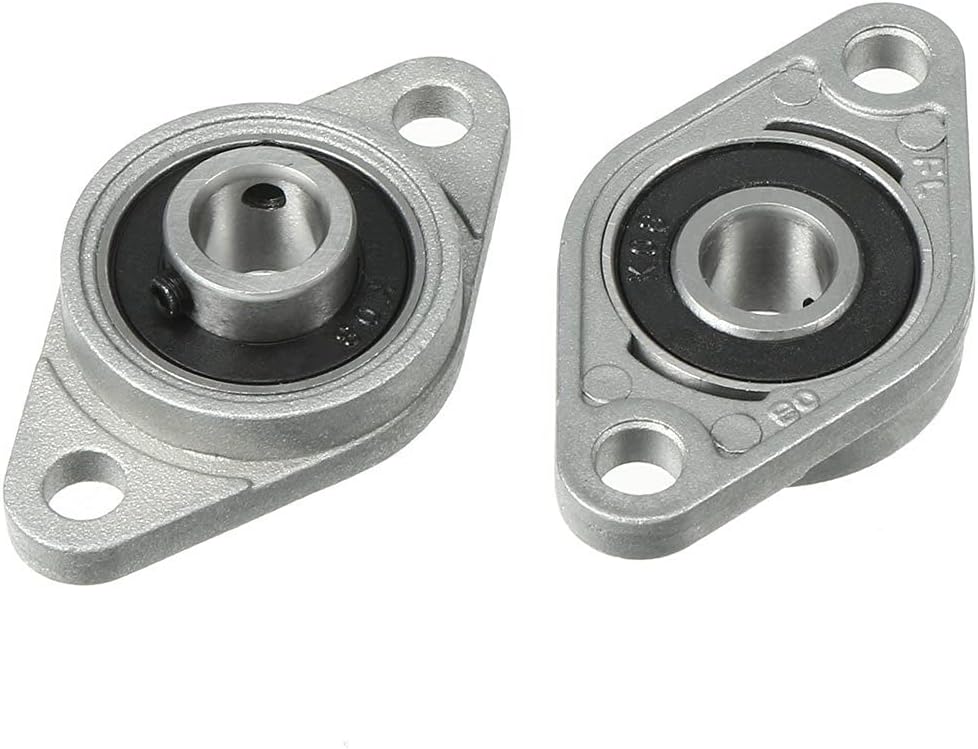 2 Paliers à Brides Rhombiques KFL08, Alésage 8 Mm - Neufs, Pour Arbres, Machines, Remplacement