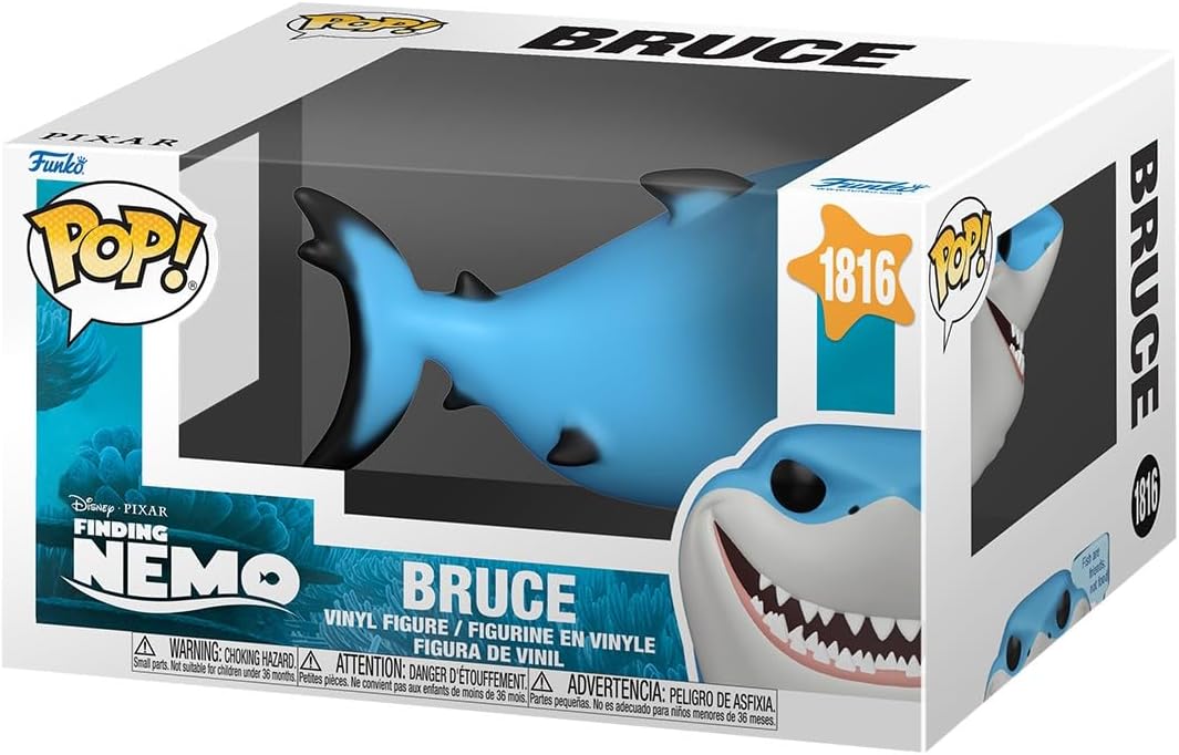 ¡Funko POP! Refranes: Disney Pixar Buscando a Nemo - Bruce | Mercancía oficial - Figura de vinilo coleccionable para exhibición en estantería - Idea de regalo de cumpleaños para fanáticos y coleccionistas