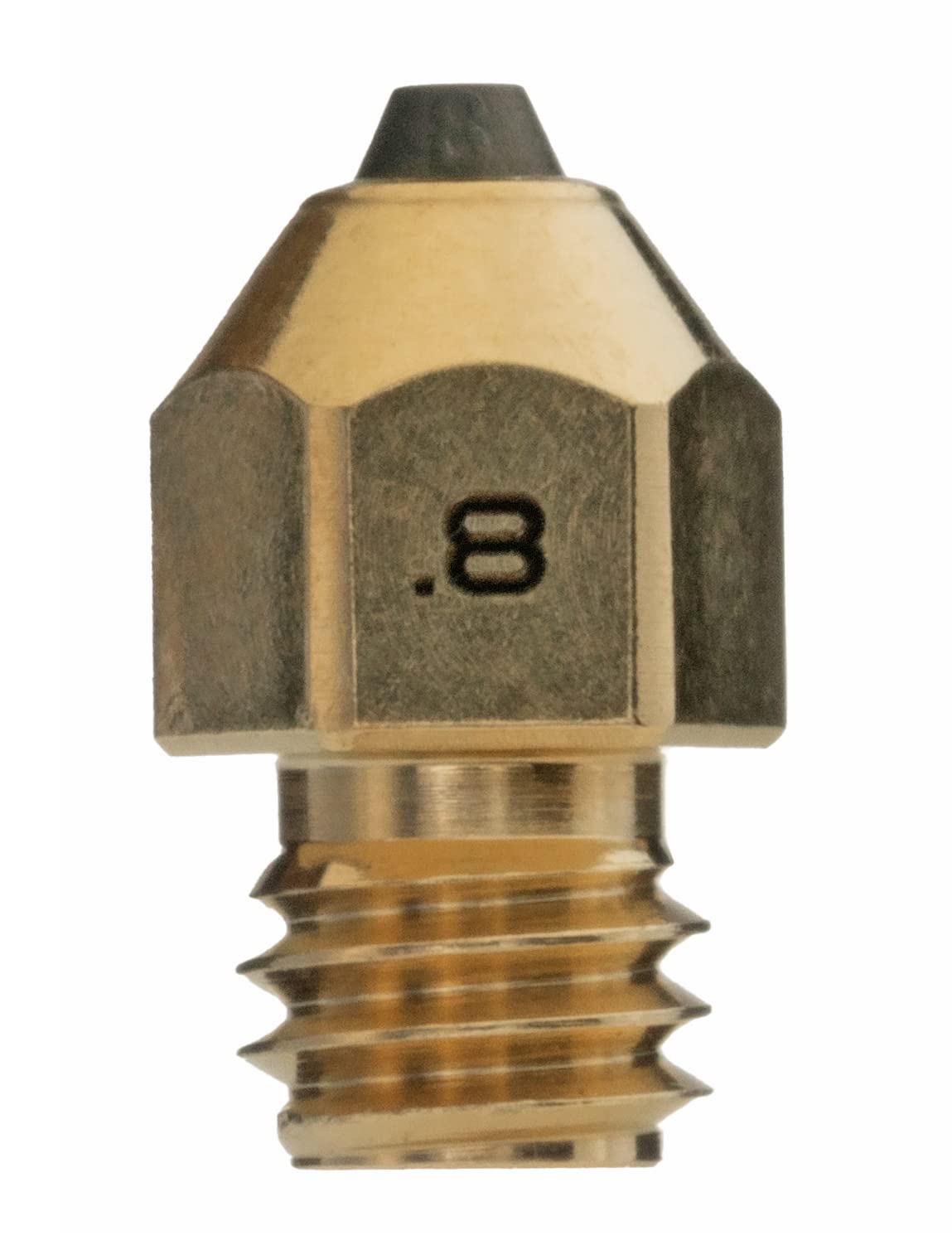 Diamondback Nozzles – MK8 Compatible – Polycrystalline Solid Diamond Tip 3D Printer Nozzles, Improved Extrusion, Any Filament, Long Life, Wear