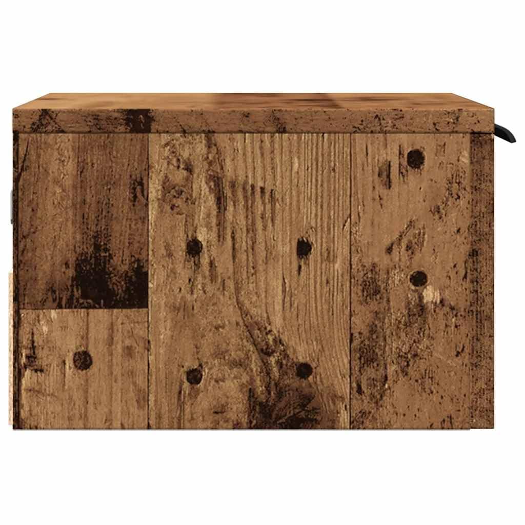 Générique Ścienne stoliki nocne 2 szt. Stare drewno 34x30x20 cm, pływające półki ścienne do przechowywania książek, szklanek i dekoracji, wytrzymała konstrukcja i łatwe do czyszczenia