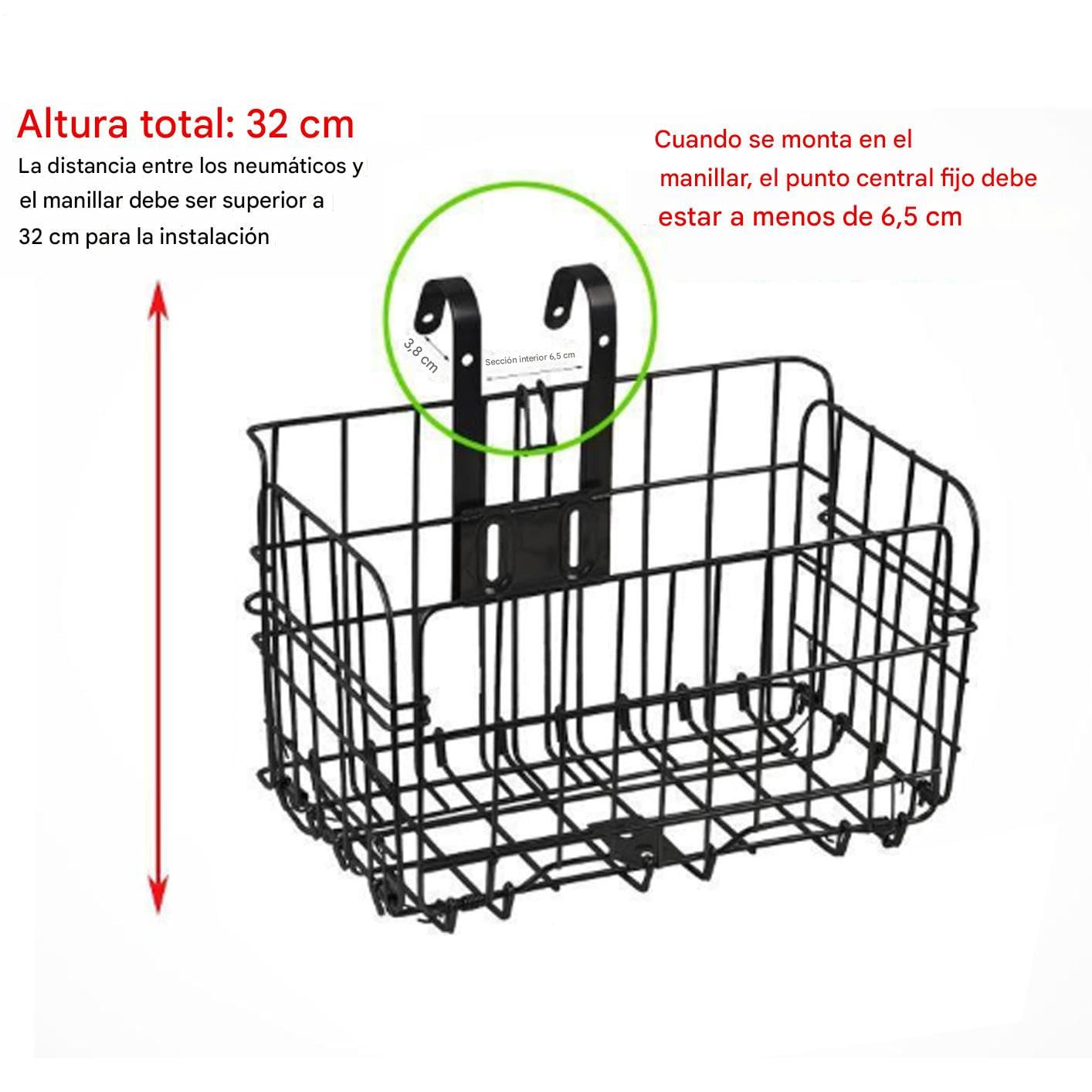 Cesta para Bicicleta,Accesorio Plegable para Ciclismo Soporte Ajustable