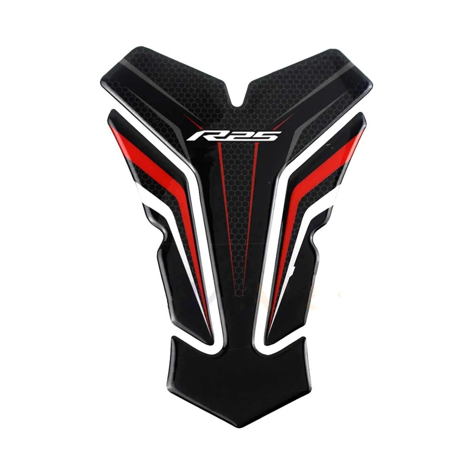 for for YZF-R25 YZFR25 MotorcycleFuel Tank Pad Fuel Tank Protection Sticker Decal(3 Red)