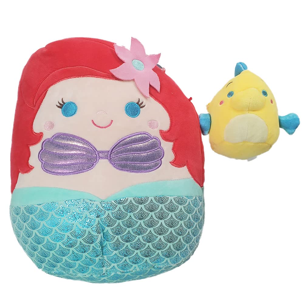 Buy Squishmallow Official Kellytoy Plush 12" Ariel & Flounder Disney