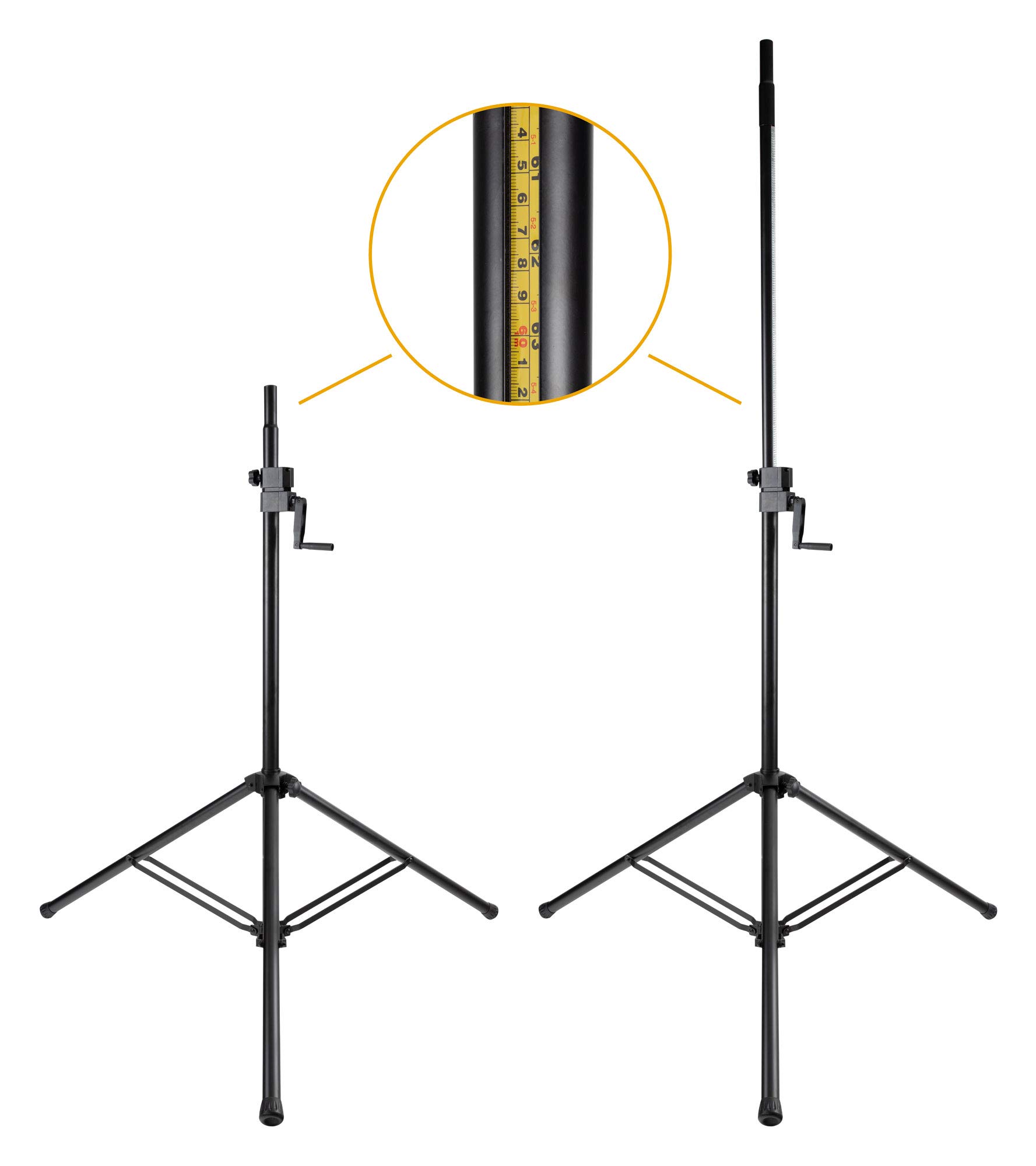 Pronomic SPS-C-10AS Soporte De Altavoz con Manivela 2X Set