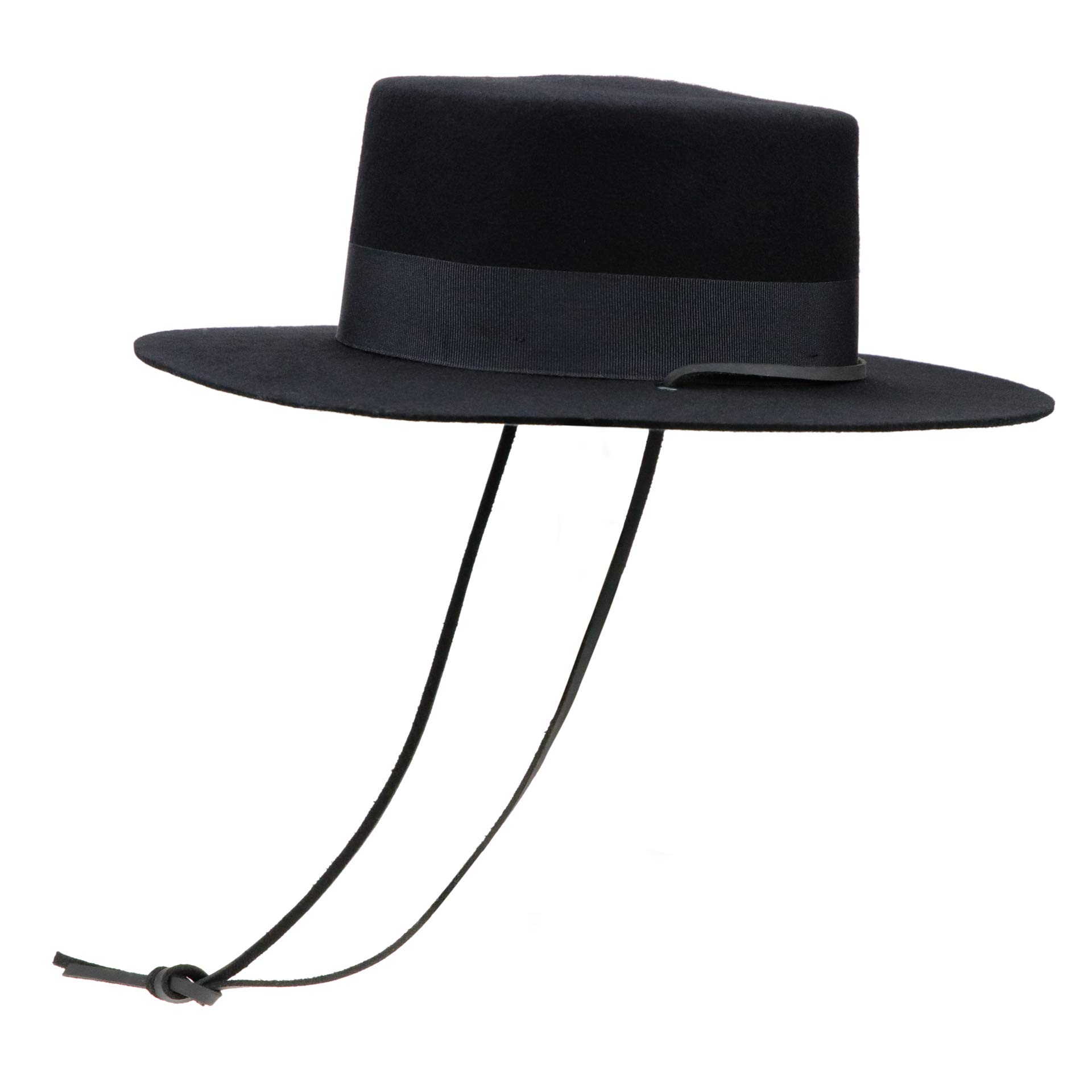Buy Fedora for Women Wool Felt Boater Hat Flat Top/Pork Pie Style Wide