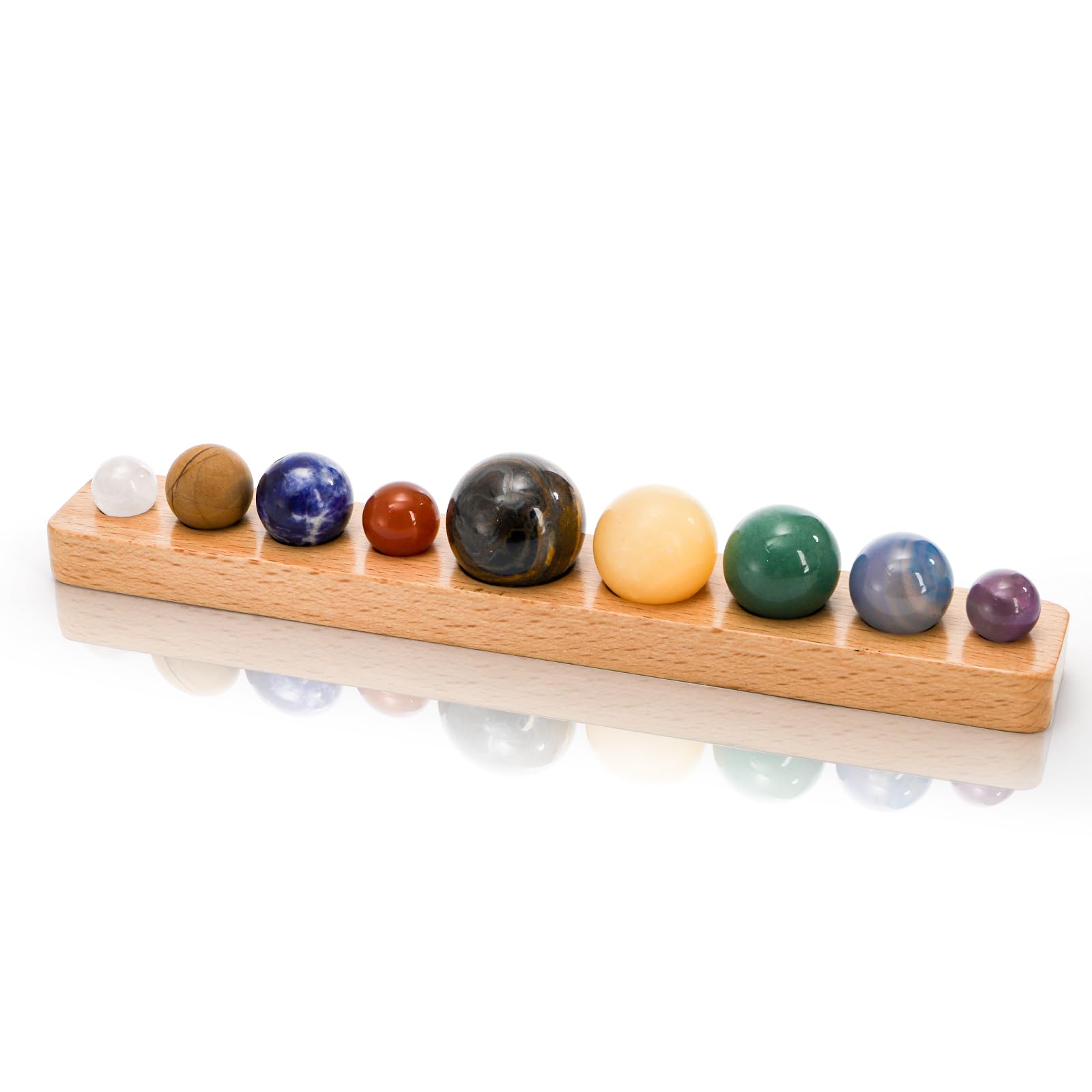 Amazon.com: ZENFUN Nine Planets in Solar System with Wooden Stand