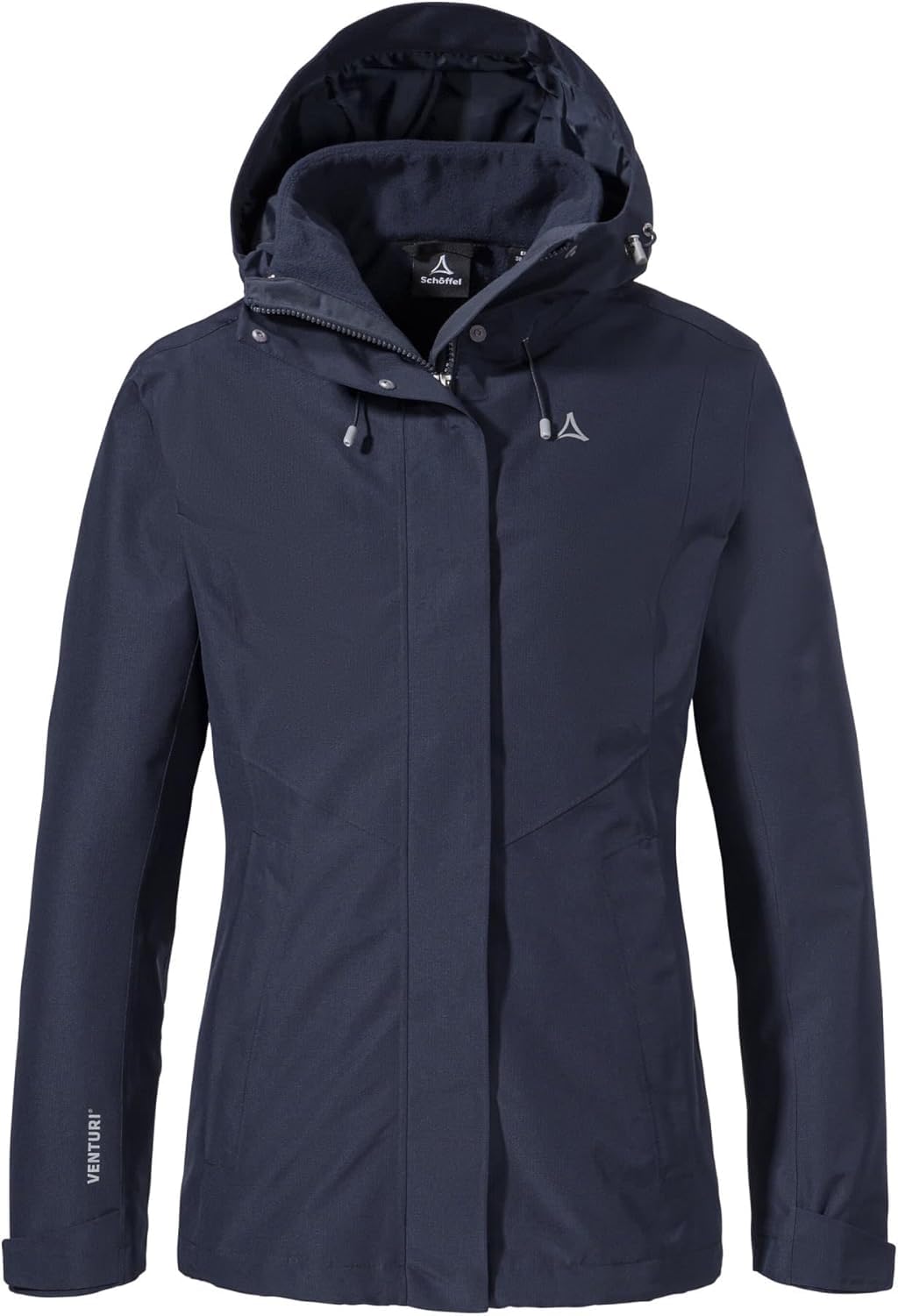 Schöffel Damen 3in1 Jacket Style Okere WMS, wasserdichte, atmungsaktive Outdoorjacke mit herausnehmbarer Fleecejacke, warme 3in1 Jacke mit verstellbarer Kapuze