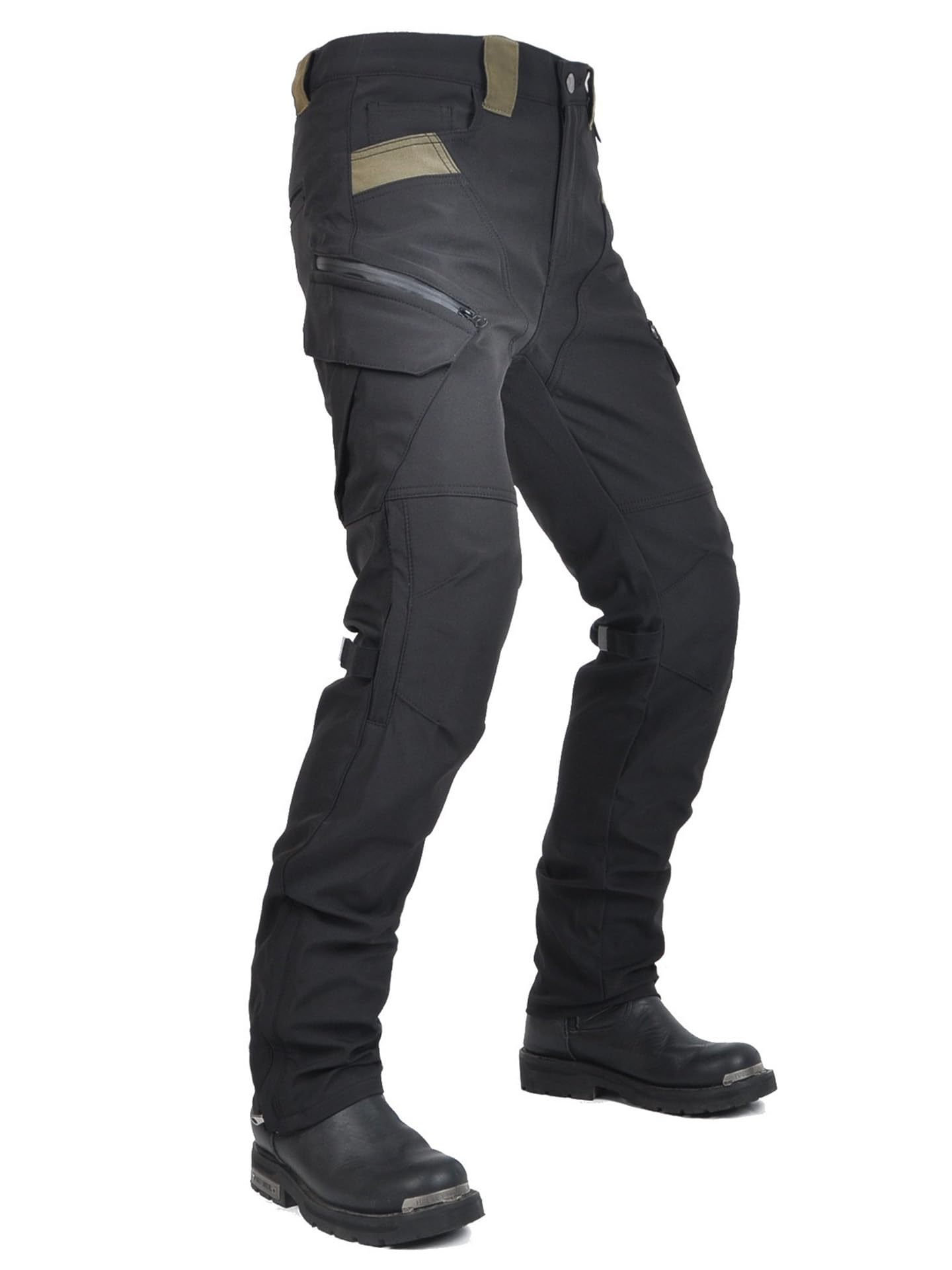 Borvane GuardiaStrada Pantaloni Moto Uomo e Donna con Protezioni Rimovibili