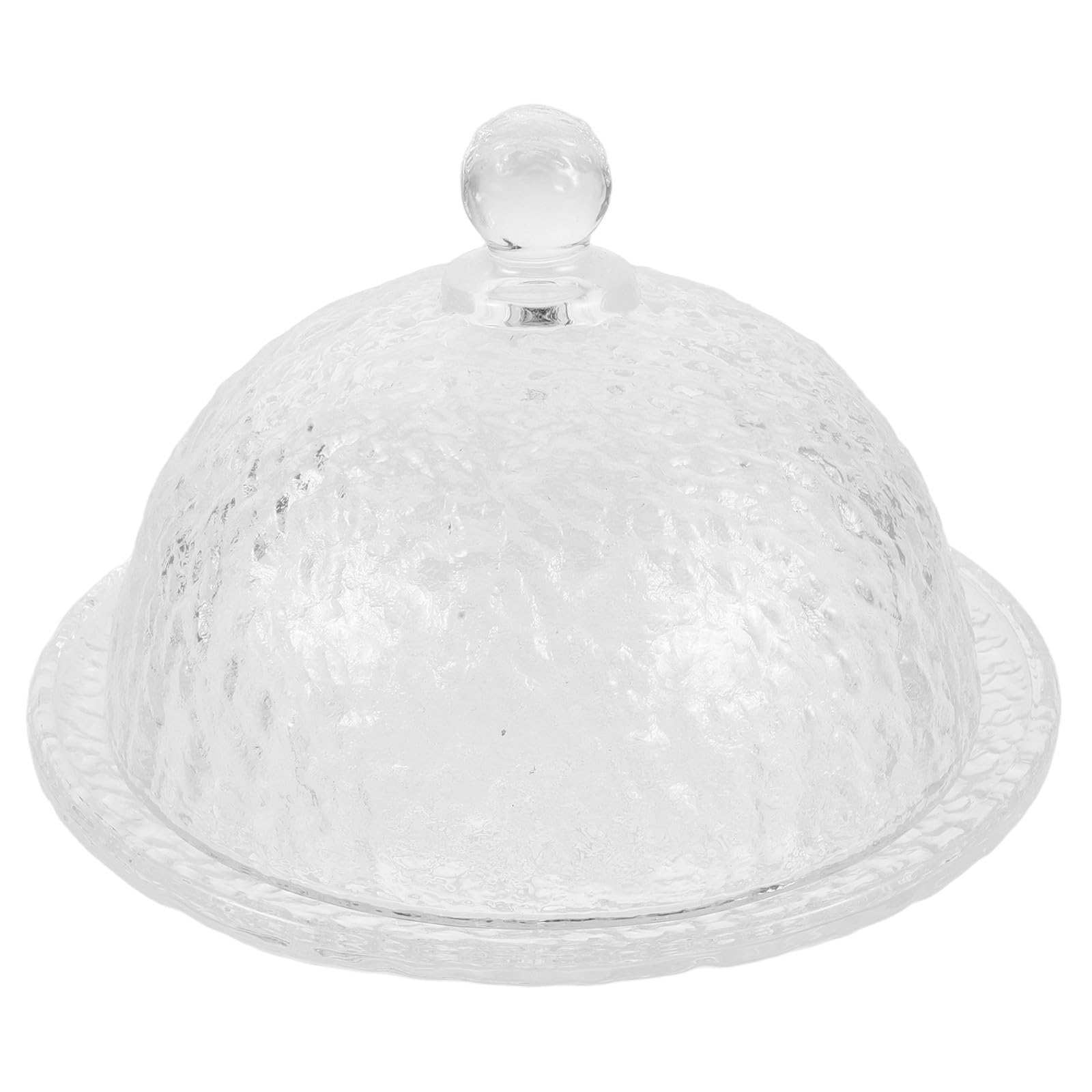 Alzata per Dolci in Vetro con Cupola a Forma di Cupola, Resistente e Multifunzionale, per Esposizione Dessert e Matrimoni con Elegante Stile Naturale