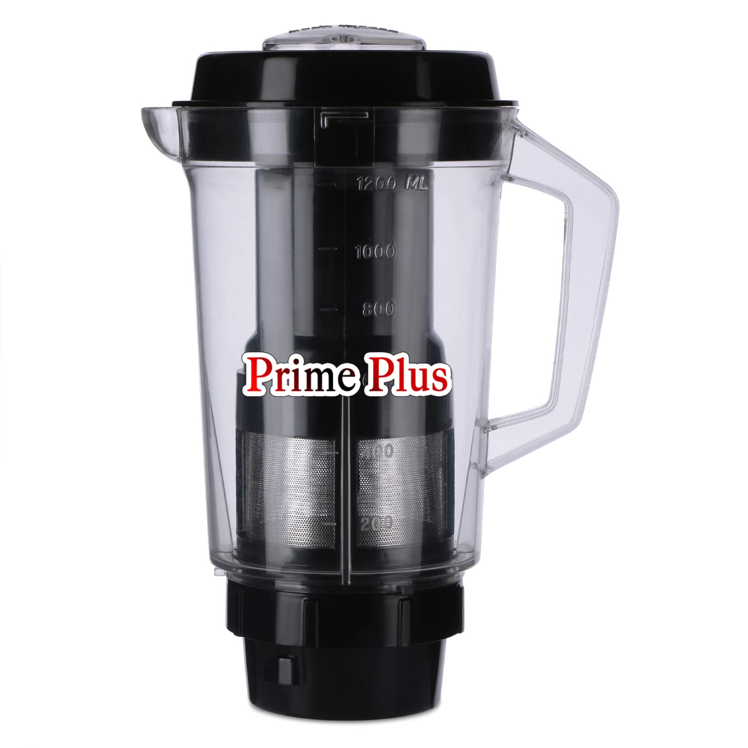 Abs Plastic Juicer Jar With Filter 1500 ml Transperent for Mixer Grinder(Black)-image-33