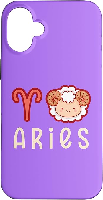 iPhone 16 Plus Aries Zodiac Sign Cute Astrology Case