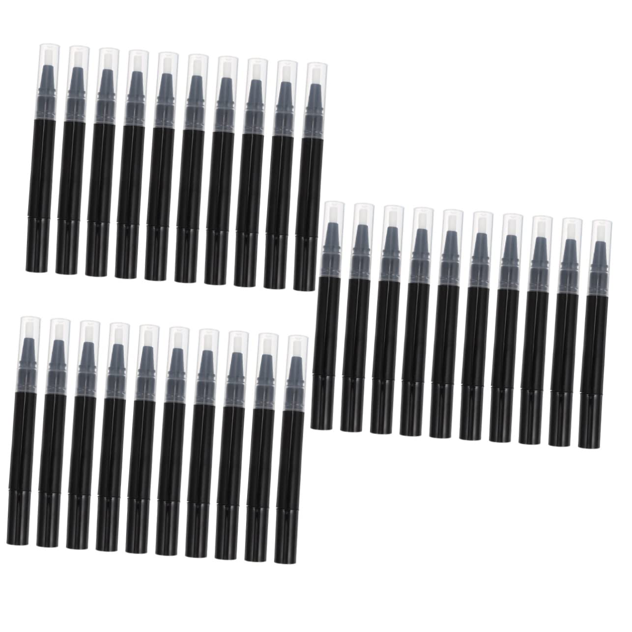 30pcs Transparent Nail Polish Applicators Ergonomic Design for Easy Application of Makeup Liquids and Nail Nutrition Oil Compact and Portable for Art Enthusiasts