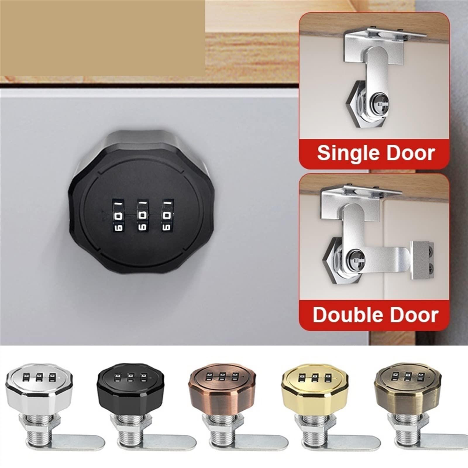 Cerradura con contraseña for cajón de escritorio de oficina, cerradura for puerta de armario, cerradura for armario de almacenamiento de hierro for el hogar, cerradura for mesita de noche, cerradura f