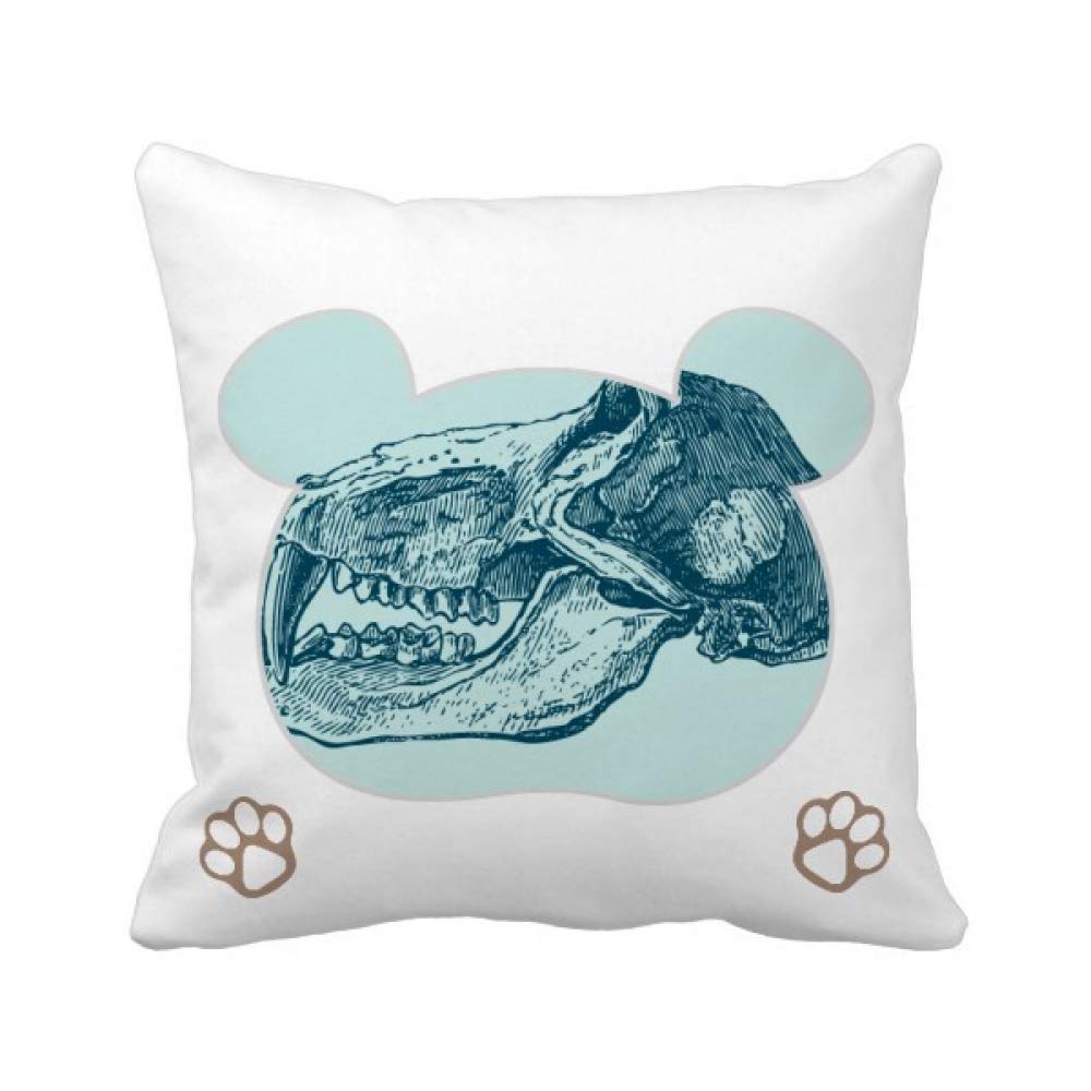 Housse de coussin tête de mort pour un salon style rock et moderne