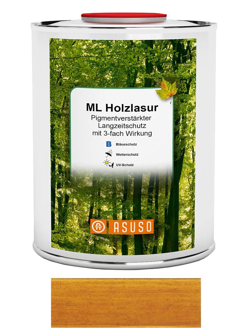 Holzlasur LANGZEITSCHUTZ 0,75 L goldbraun