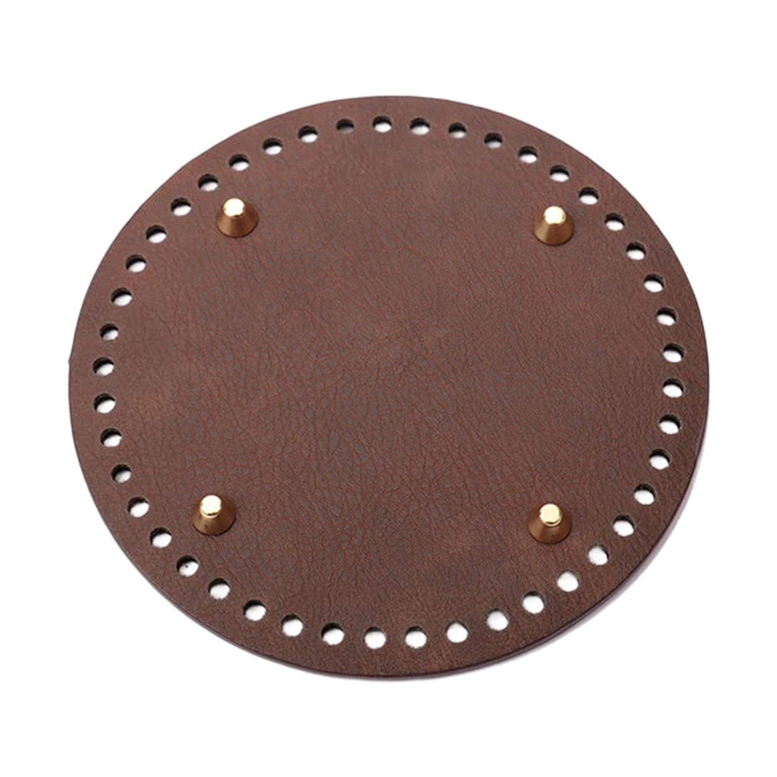 DIY Crochet Bag Bottom Pad with Holes Purse Bottom Base PU Leather 15cm|Clothing, Shoes & Accessories|Womens Handbags & Bags|Handbag Accessories-picture-17