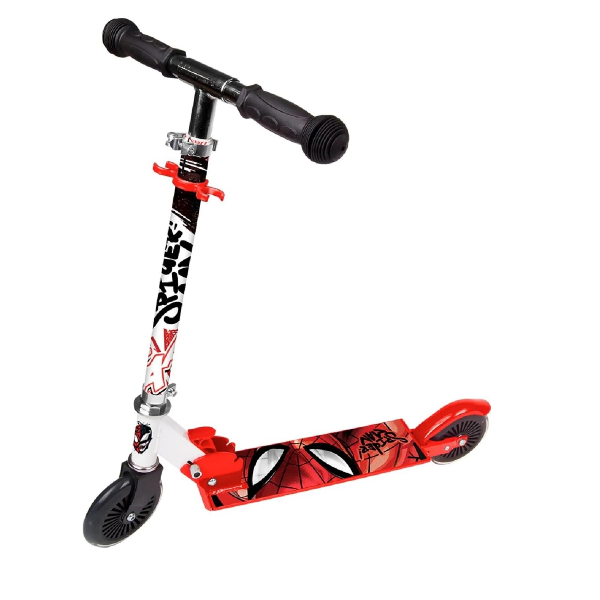 Paso - Patinete para niños a partir de 6 años - Patinete infantil - Patinete urbano para niñas y niños - Patinete infantil con diseño de Spiderman ABEC 7 - Ruedas de poliuretano - Altura ajustable