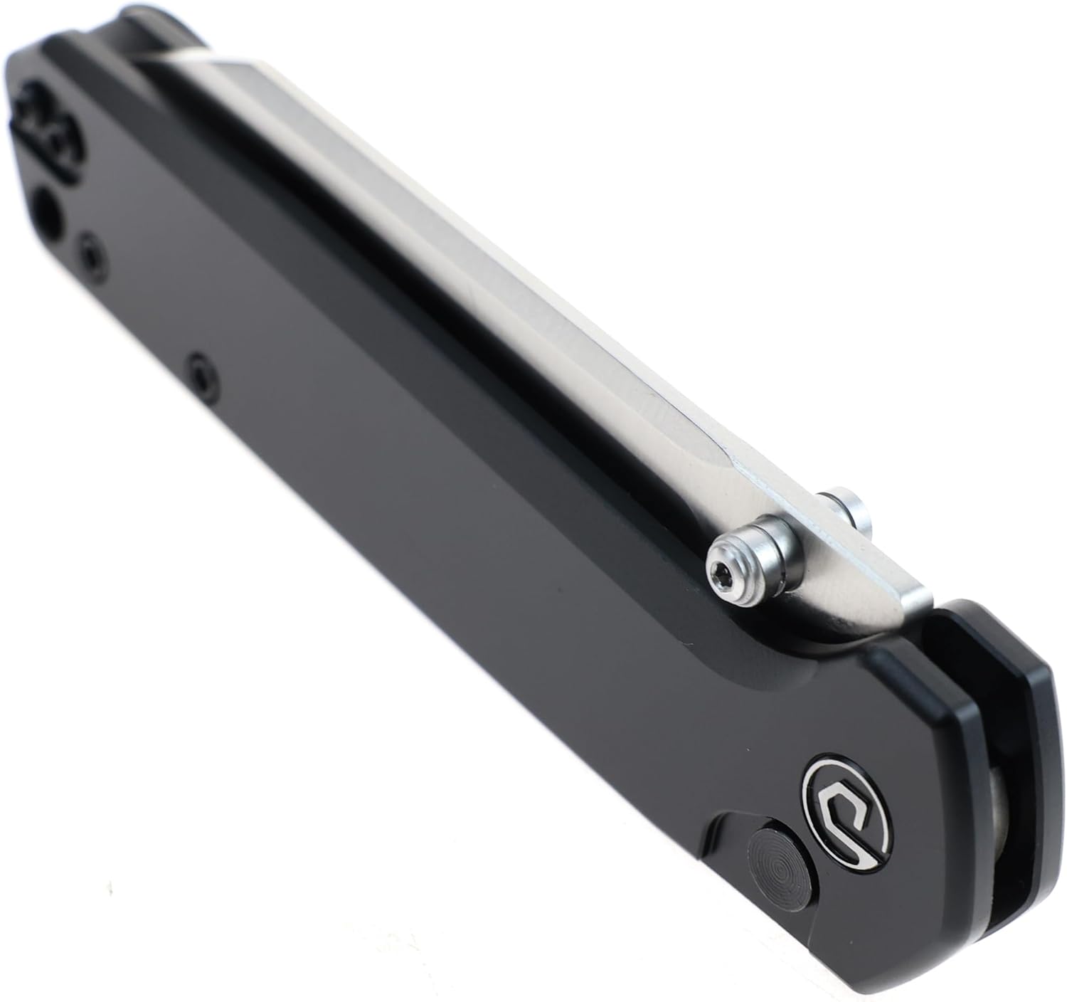 DEFCON Pocket Folding Knife- Button Lock with Thumb Stud Opener for EDC, 3.3" 14C28N Blade, Aluminum Handle, Utility Knife for Men Women Gift -TD015 Tier2- (Black)