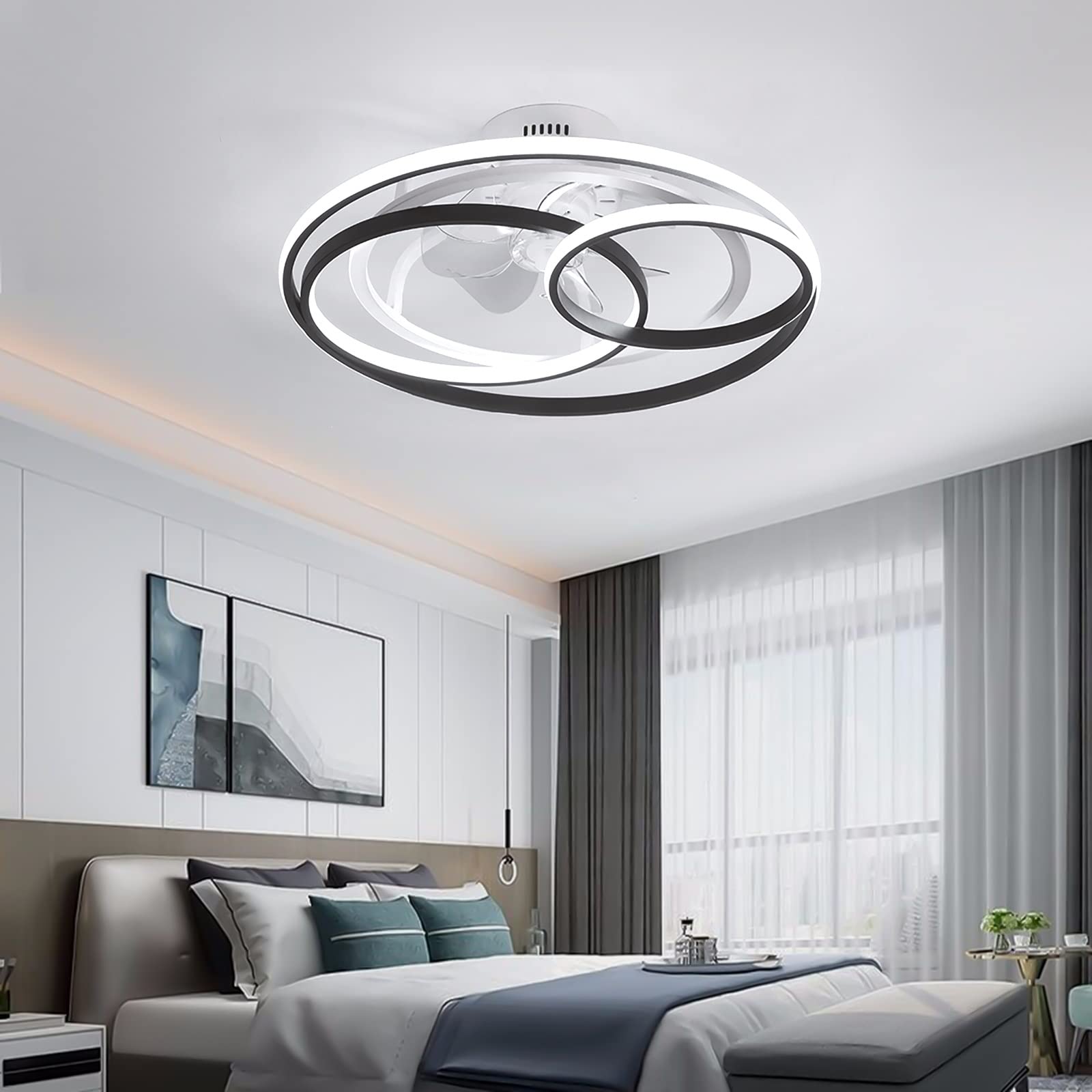 Ventilateur de plafond silencieux pour chambre éliminant la chaleur