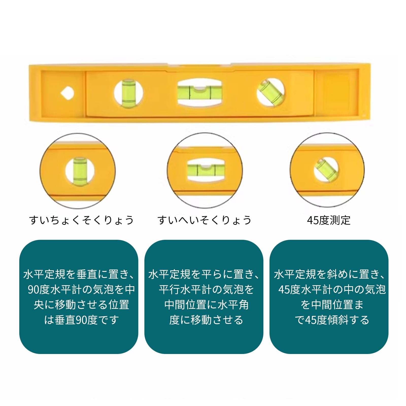 Amazon.co.jp: ミニ水準器 水平水準器 小型 バブルレイアウト