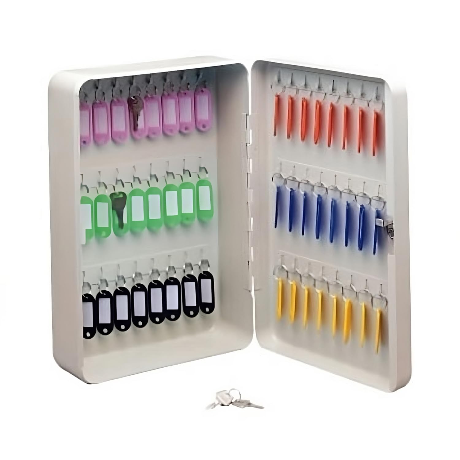 oddpod™ SR Taiwan Import 50 Keys Wall-Mount Key Box/Key Cabinet with Lock KB-50 (Off-White)