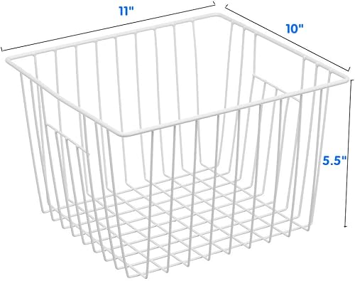 Miniatura 4 de Contenedores organizadores verticales para congelador, cestas de congelador para congelador de pie de 14, 15 pies cúbicos, cestas de almacenamiento