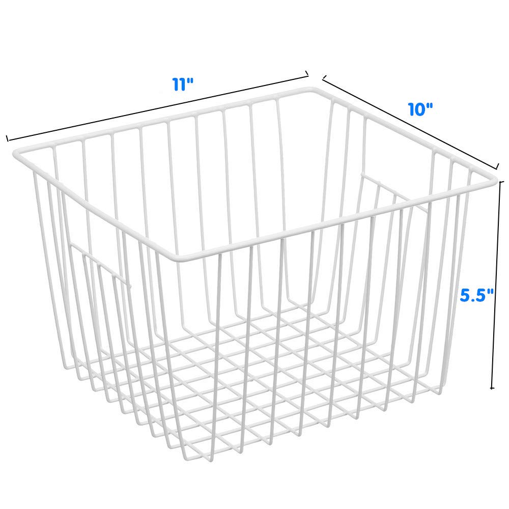 Freezer Wire Baskets, Kitchen Storage Organizer Bins for Chest and