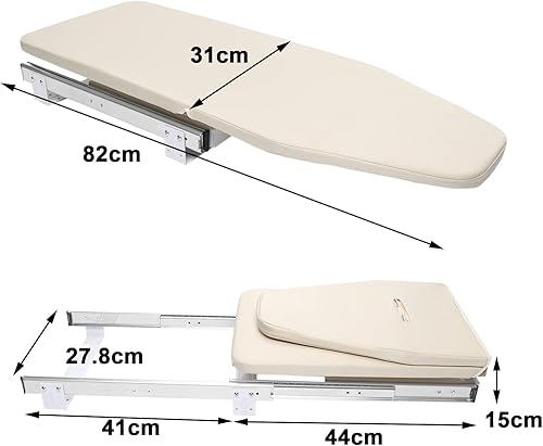 Miniatura 6 de Tabla de planchar plegable retráctil, tabla de planchar retráctil para armario, estación de planchado plegable para ocultar la tabla de planchar en