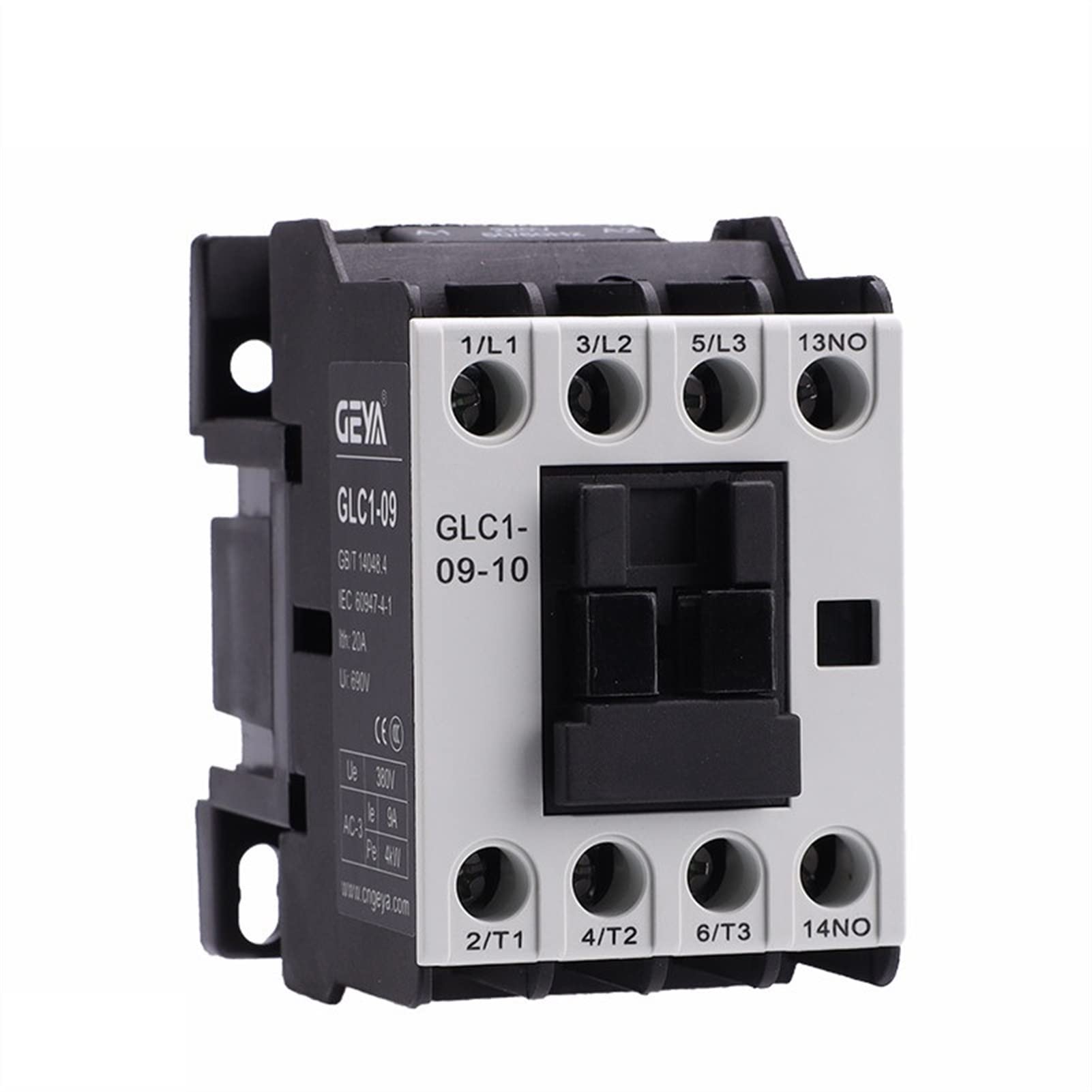 QRUYHBAJU Contactor GLC1D-0910 1210 1810 Magnetic AC Contactors 220V or 38 0vac Contactors 3Pole 9a 12a 18a 1no Industrial Electrics Replacement Contactor(Cjx2-1810-380v)
