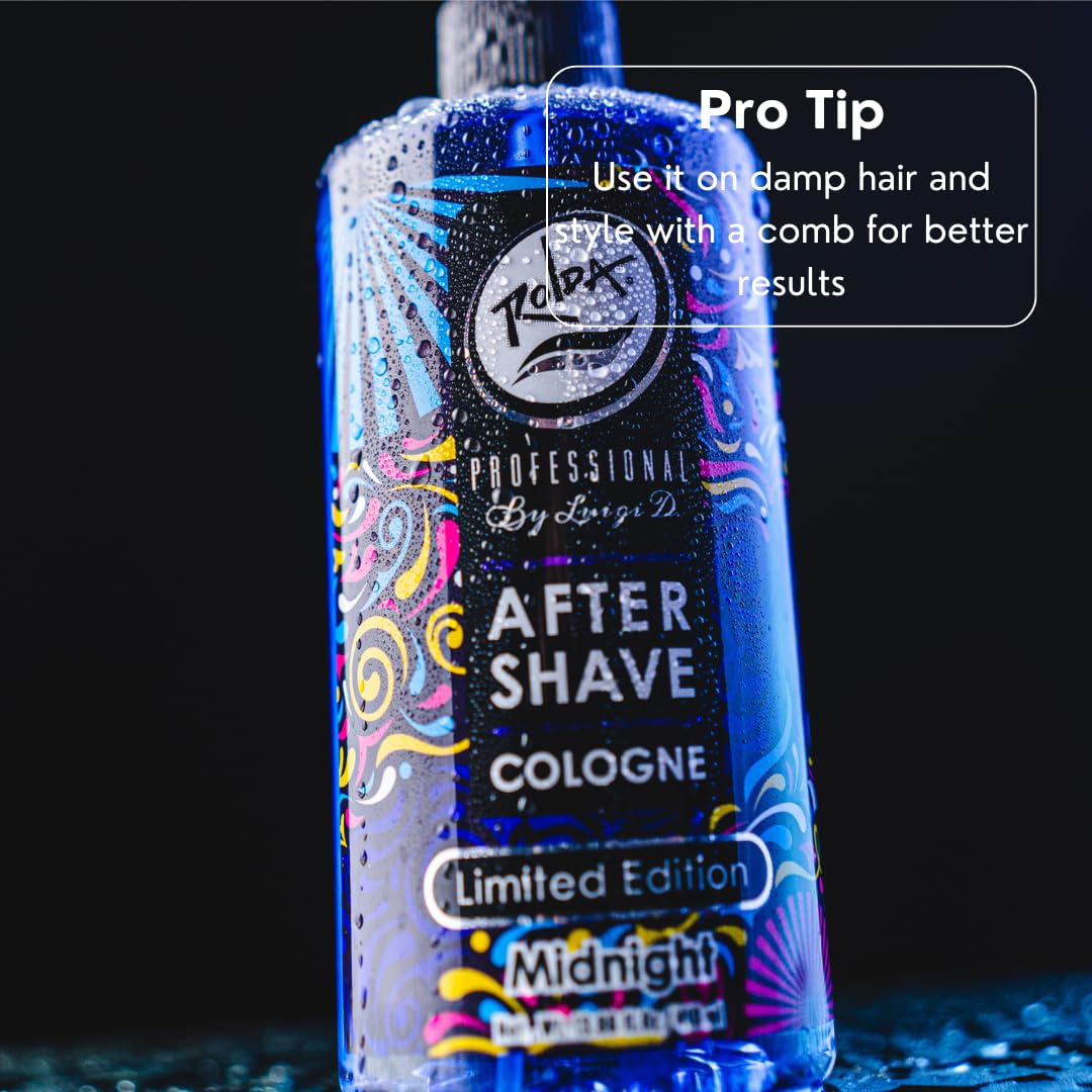 Midnight After Shave Tonic Colonia para hombres – Spray tónico para después del afeitado, calma la irritación, ayuda a curar y limpiar áreas afeitadas, fragancia masculina (14.54 onzas | 14.5 fl 7