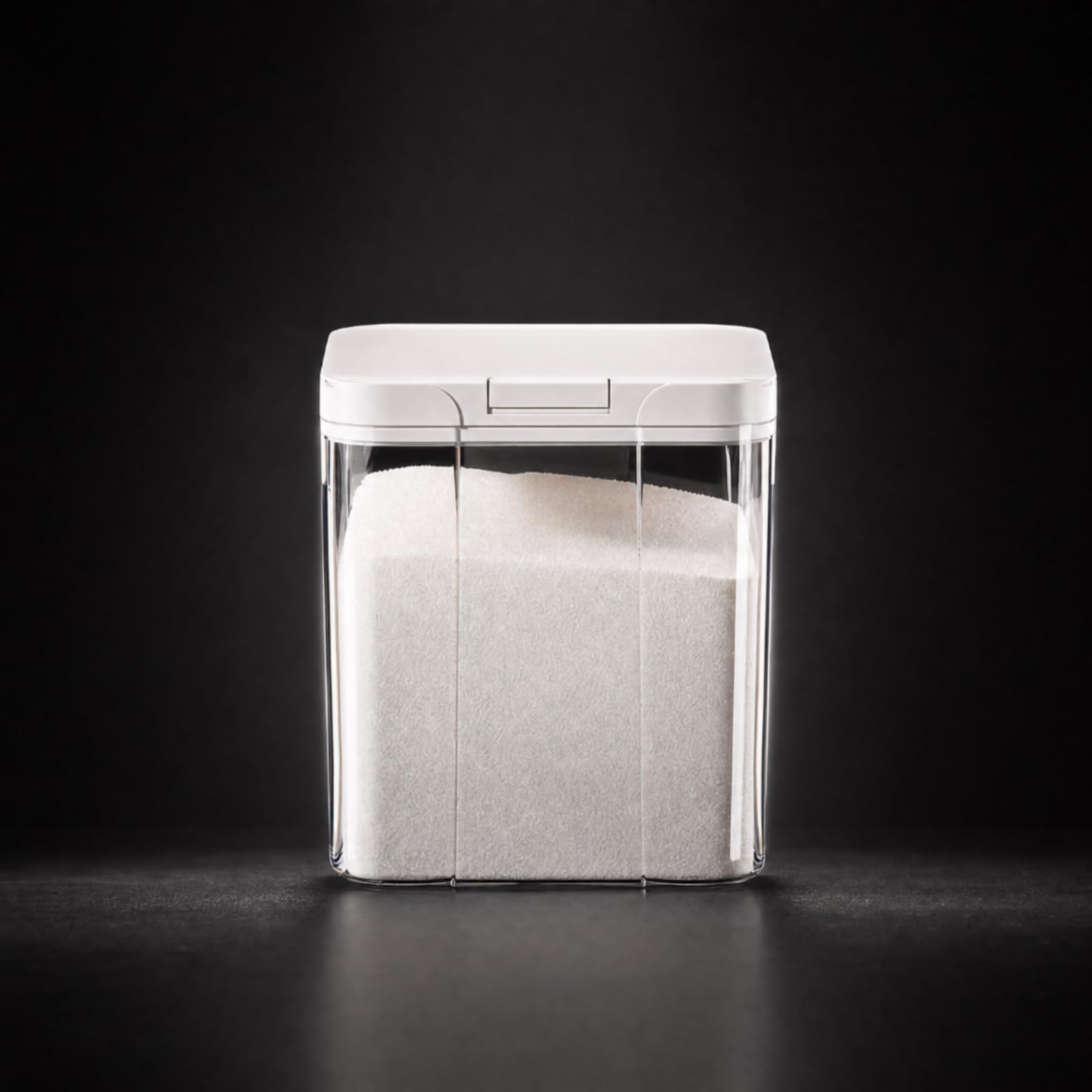 Boîte Stockage Carrée pr Secs Hermétique Conteneur Stockage Riz à verture Aisée Distributeur Céréales pr Cuisine, 15L
