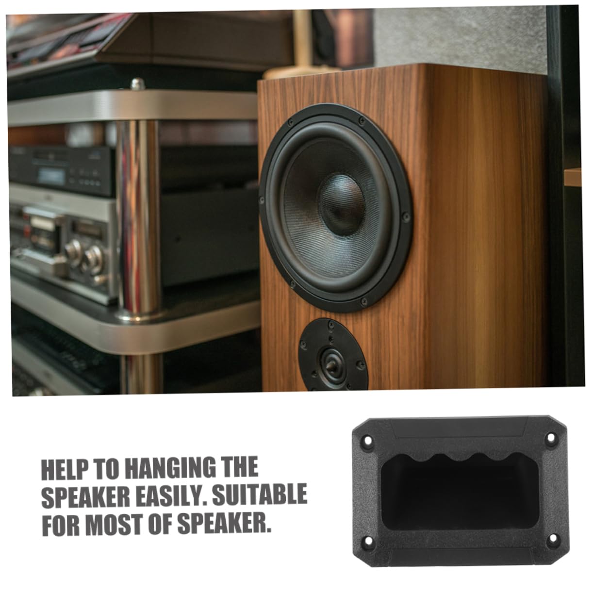 OSALADI 10pcs Speaker Handle Replacement for Audio Cabinets Sturdy Grasp Design Easy Installation for Various Speaker Applications