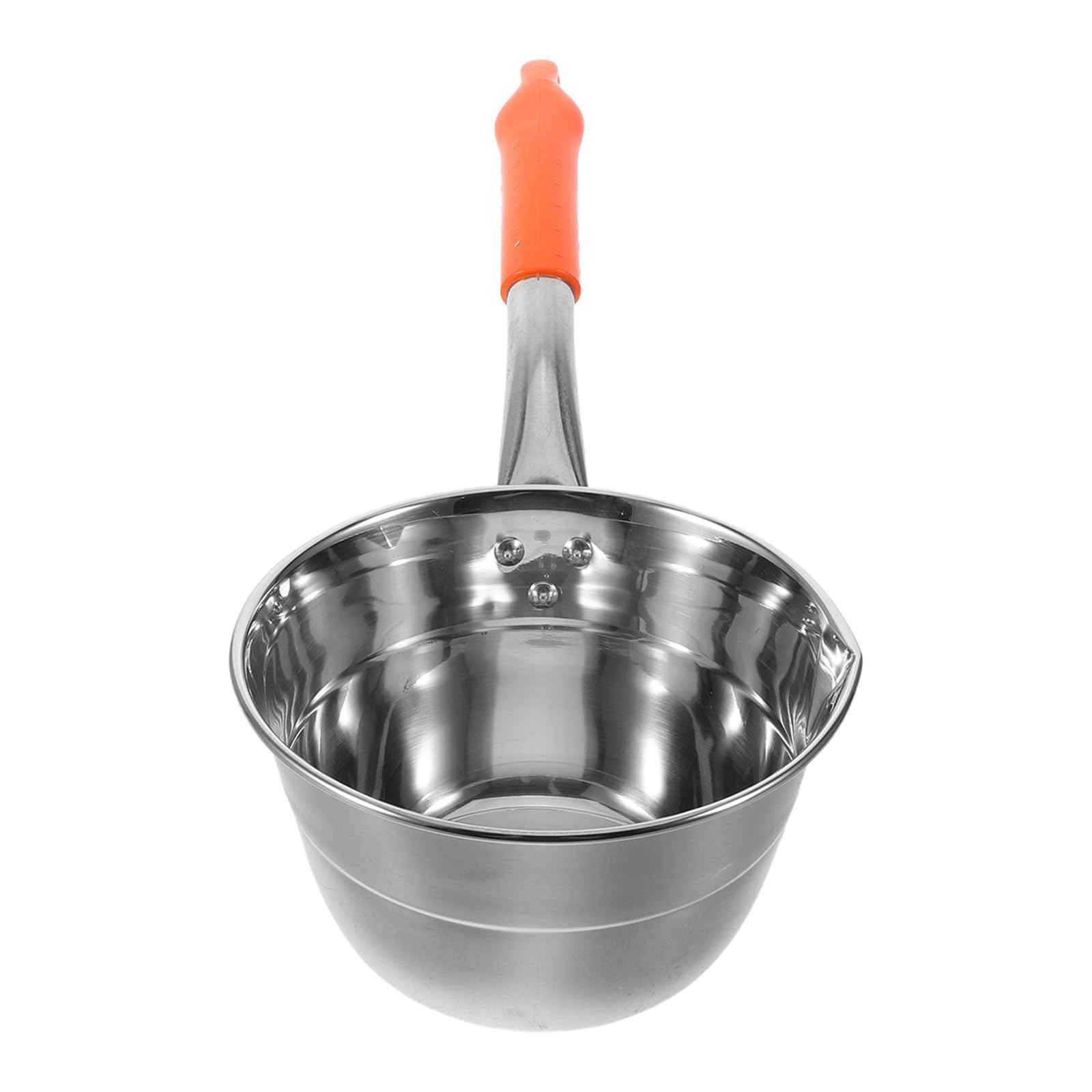 Cucharón de cocina para sopas y caldos con mango largo protector