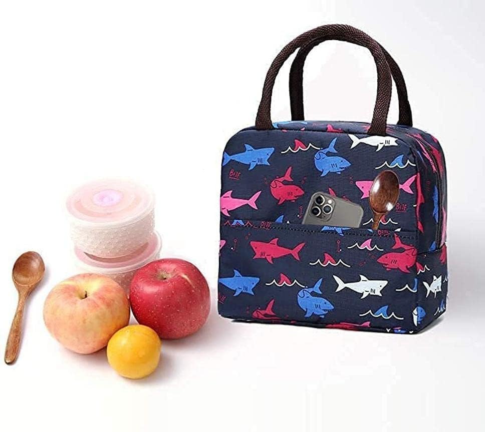 Insulated Lunch Bags Small for Women Work,Student Kids to School,Thermal Cooler Tote Bag Picnic Organizer Storage Lunch Box Portable and Reusable-image-12