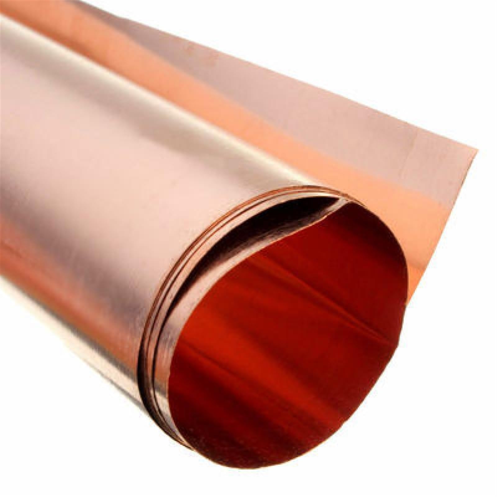 Flaches Blech, 1 Stück, Rotkupfer, Lila Kupferfolie, 99,9% reines Cu-Metallblech, Platten, quadratische Materialien (Dicke 0,5 40 x 1000 mm)