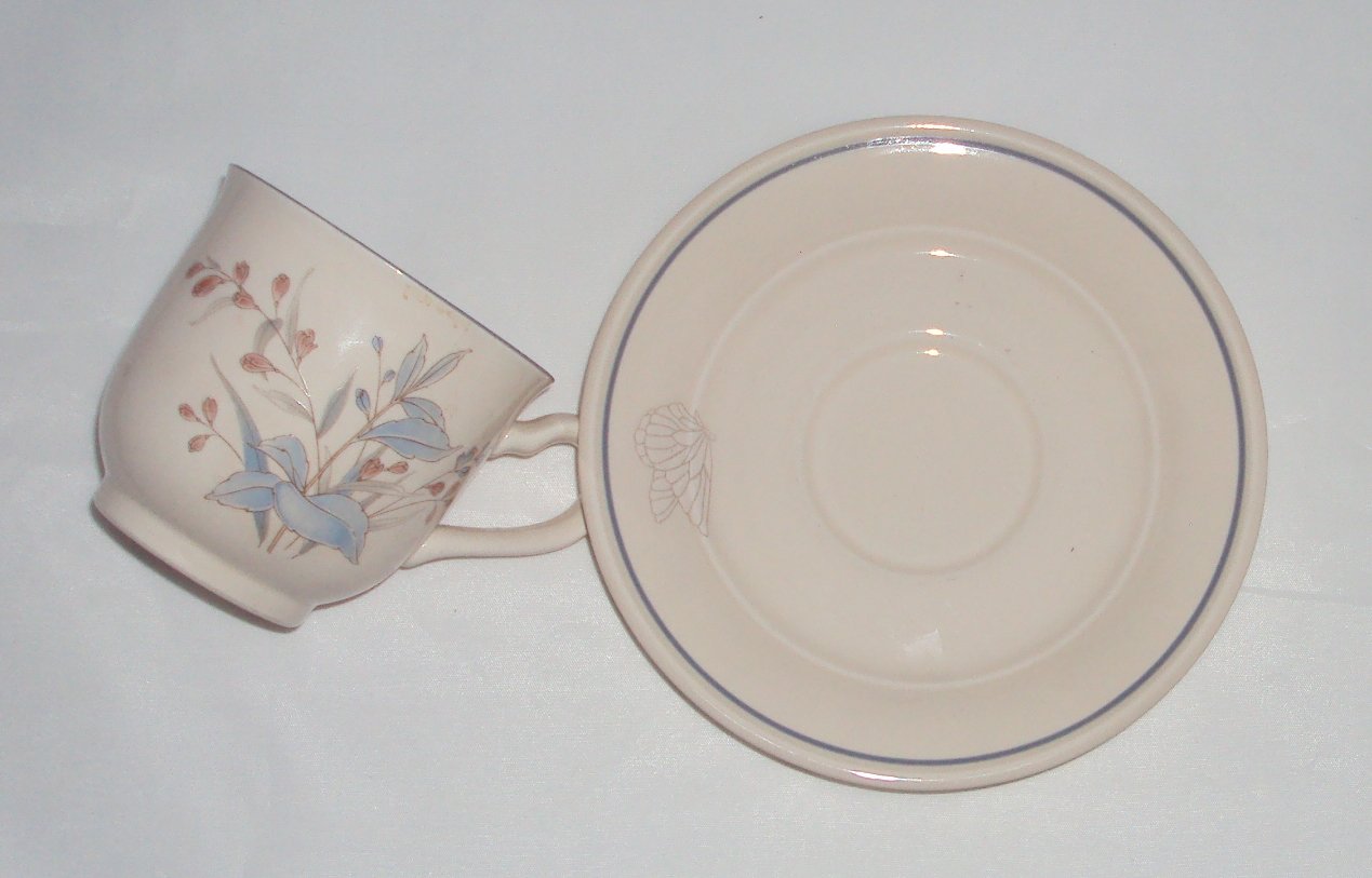 Amazon.com | Noritake Keltcraft Cup and Saucer Kilkee Pattern 9109
