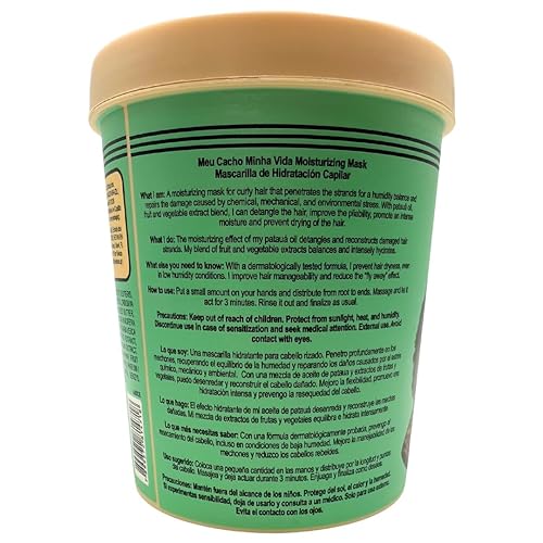 Miniatura 3 de Lola From Rio - Meu Cacho Minha Vida - Mascarilla hidratante para cabello rizado seco y dañado, restaura, repara, hidrata, hidrata, tratamiento