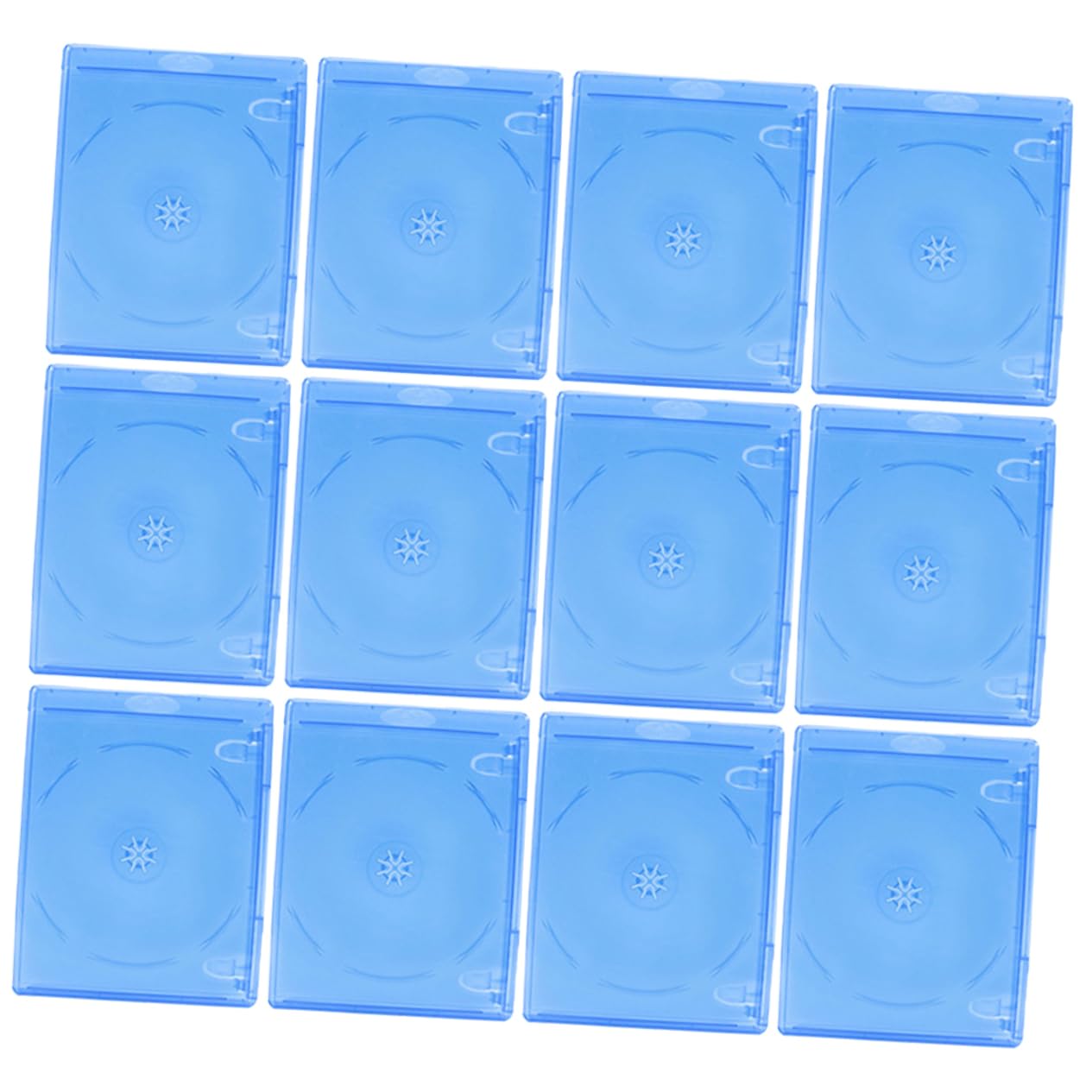 HEALEEP 15pcs Portable CD Storage Cases Transparent CD Holder Organizer for Dvds Music Discs Game Discs Lightweight and Compact Design for and Storage