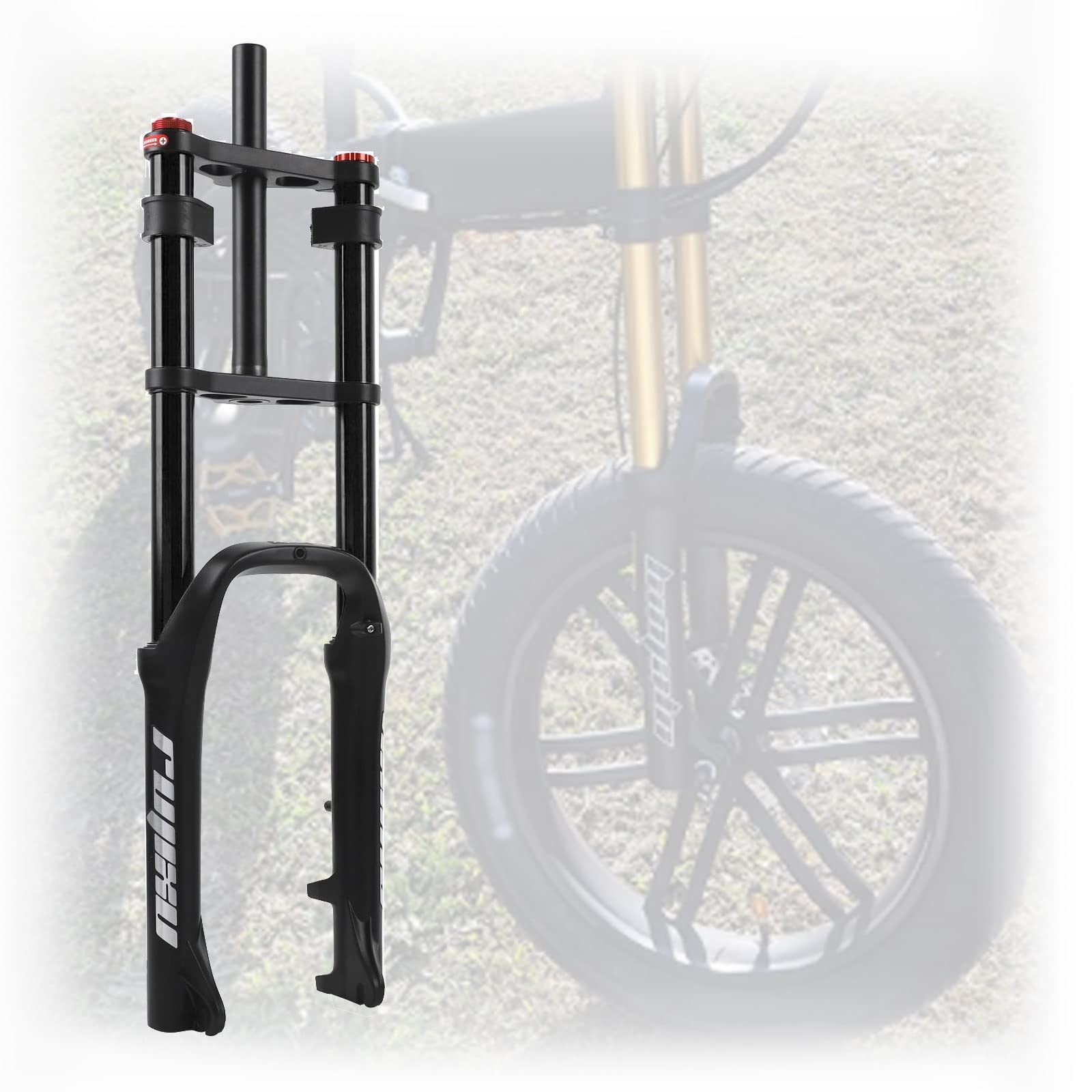 サスペンションフォーク 20x4.0 ディスクブレーキ付き Amazon.co.jp: バイクフォーク 20x4.0インチ ファットサスペンション