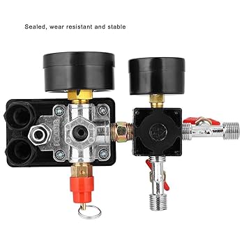 Amazon.co.jp: エアコンプレッサ圧力制御スイッチ、エアー