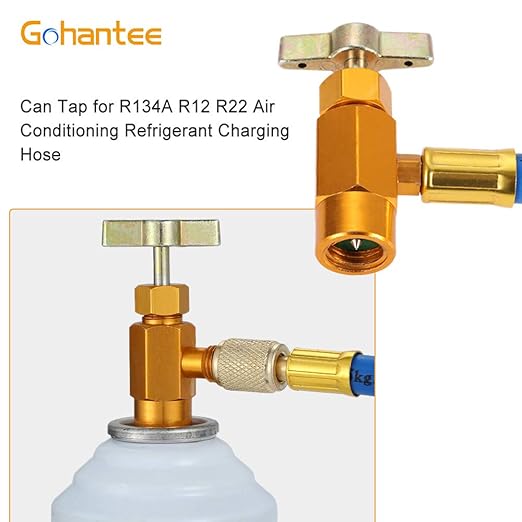 Kit de Manguera de Carga de Refrigerante R134A con Válvula BPV31 y Manómetro miniatura 2