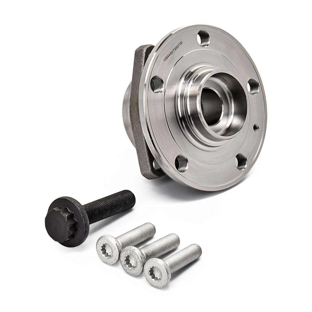 RIDEX 654W0053 Kit de roulement de roue Avant Arrière avec capteur ABS intégré avec vis/boulons Compatible avec VW Golf VII 3/5 portes 5G1, BQ1, BE1, BE2