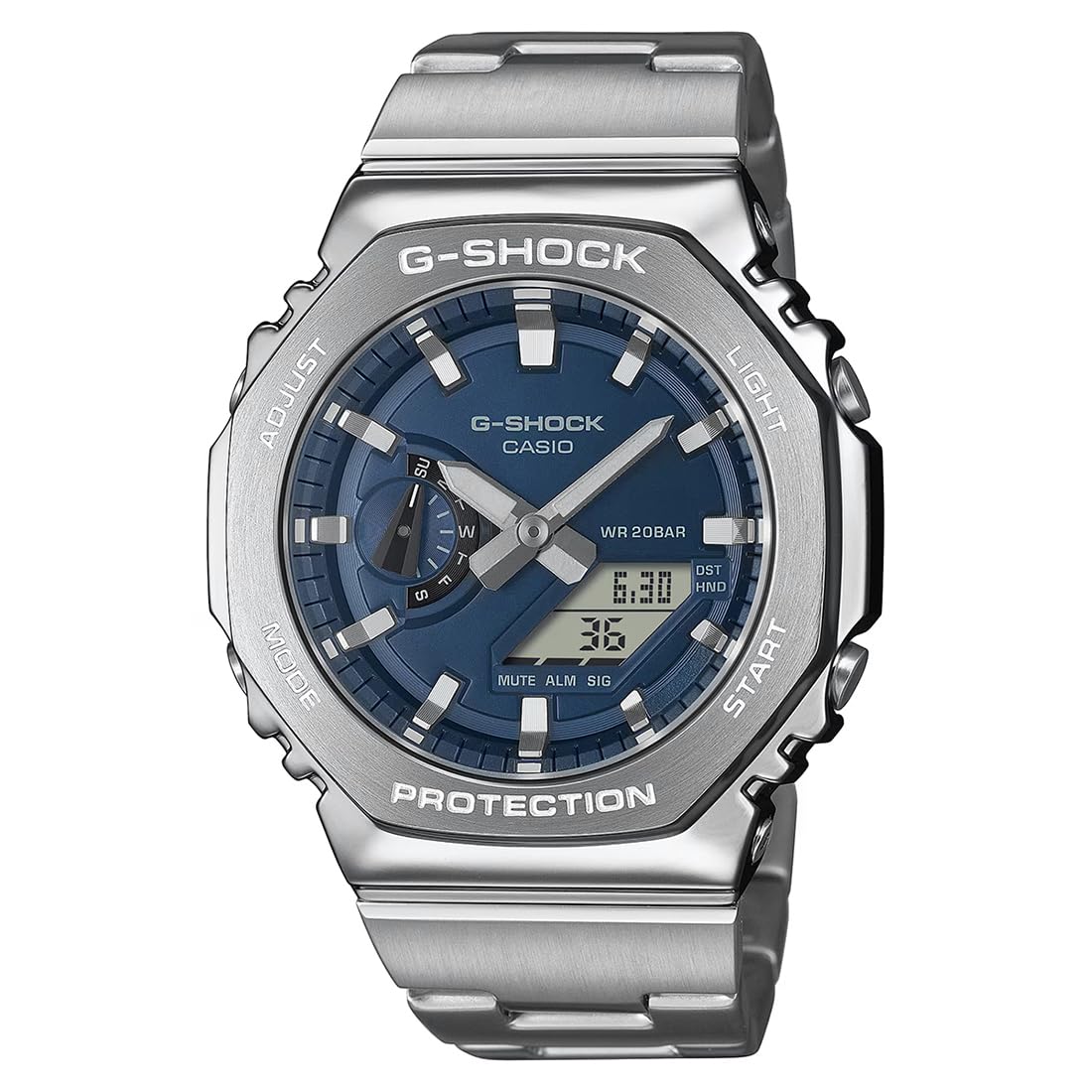 Casio G-Shock GM-2110D-2BDR Analog-Digital Blue Dial Men (G1614)