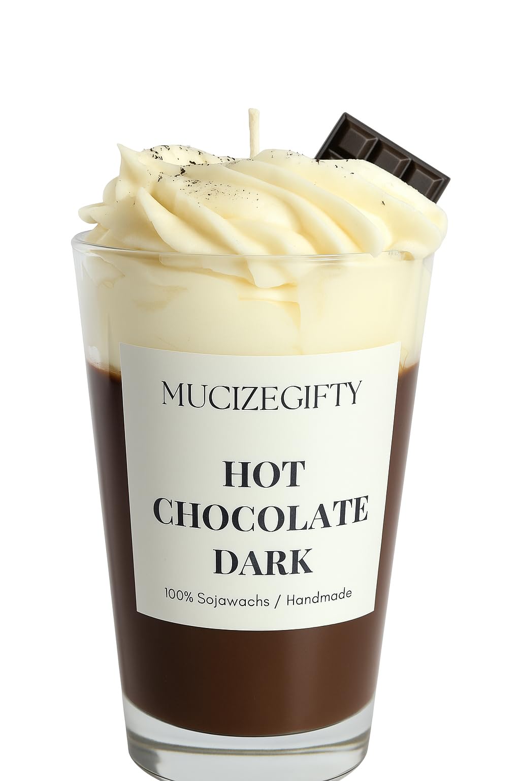 Hot Chocolate 3er Geschenkset – Handgemachte Duftkerzen aus Sojawachs – White, Classic & Dark – Winter & Geschenk – MucizeGifty