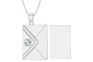 Engraved Envelope Necklace - Personalized 10k/14k/18k Gold Envelope Locket