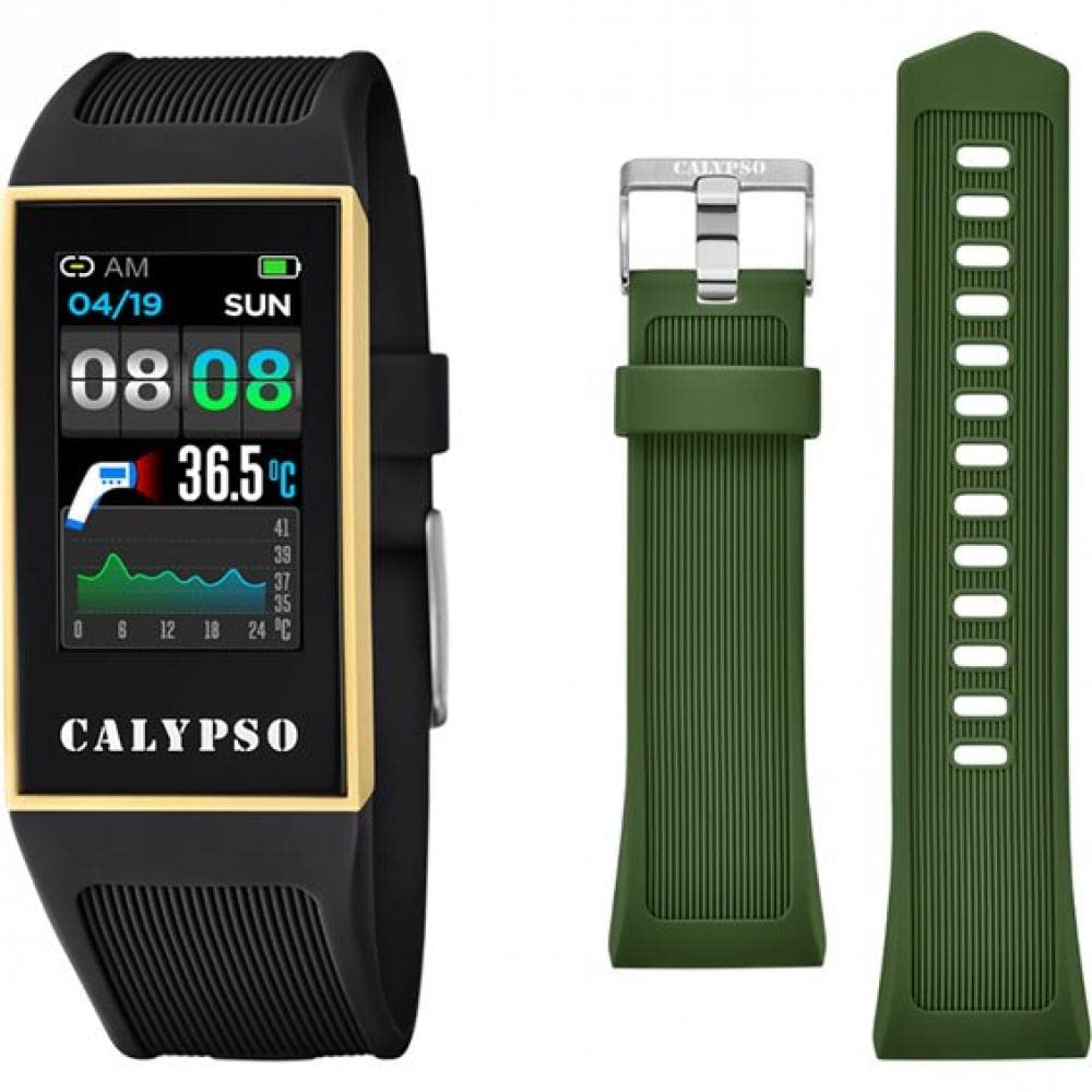Calypso Orologio Modello K8502 / 4 Della Collezione Smartwatch, Cassa 23,80/41,30 Mm Con Cinturino In Caucciù Nero Da Donna Unisex Adulto K8502/4 - 4