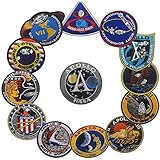 Oyster OYSTERBOY 4pcs NASA Meatball 100th Space Shuttle Mission Iron-on Patch (Apollo 13 pcs)